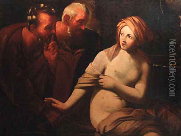 Susanna and the Elders Oil Painting - Guido Reni