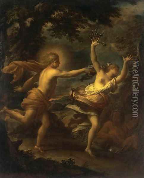 Apollo and Daphne Oil Painting - Francesco Trevisani