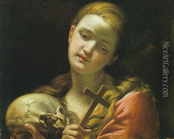Maddalena Oil Painting - Guido Cagnacci
