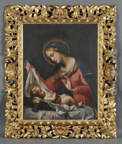 Madonna And Child Oil Painting - Correggio, (Antonio Allegri)