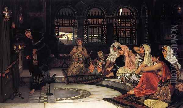Consulting the Oracle Oil Painting - John William Waterhouse