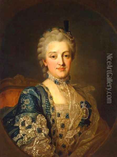 Portrait of Natalia Alexandrovna Repnina Oil Painting - Per (the elder) Krafft