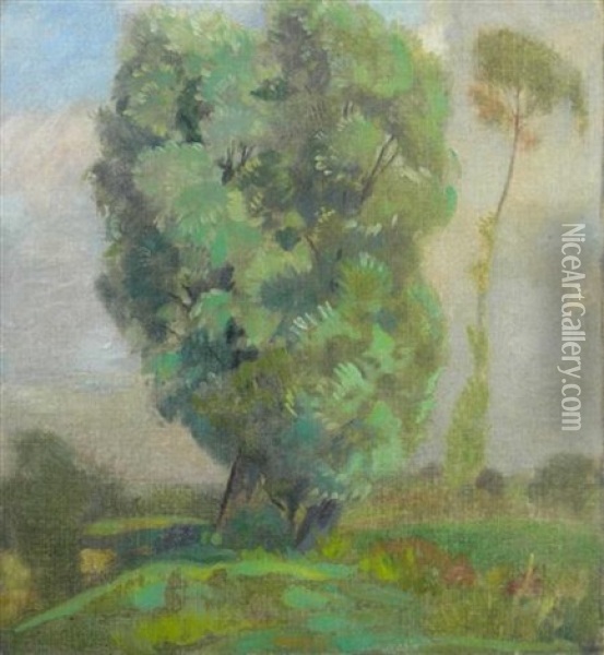 The Old Ash Tree Oil Painting - Eric Harold Macbeth Robertson