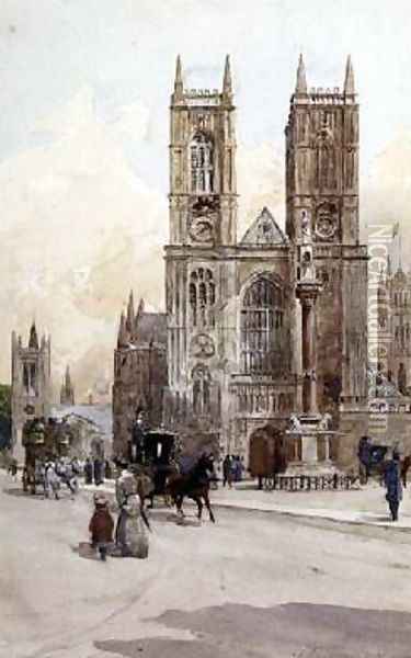 At Westminster Oil Painting - Charles James Lauder