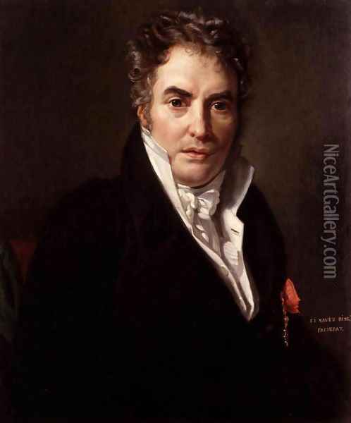 Portrait of Jacques-Louis David 1817 Oil Painting - Francois-Joseph Navez