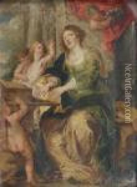Sainte Cecile Oil Painting - Peter Paul Rubens