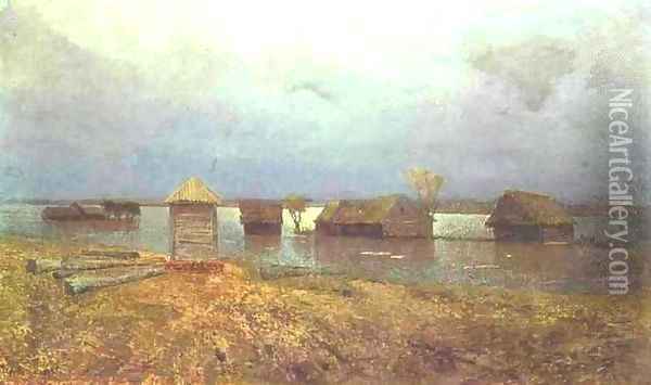 High Waters 1885 Oil Painting - Isaak Ilyich Levitan