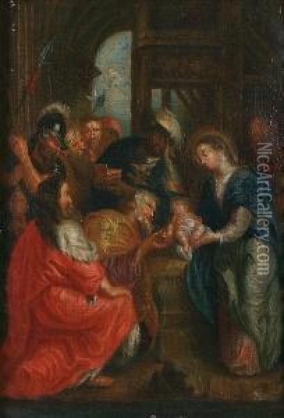Adoration Of The Magi Oil Painting - Frans III Francken