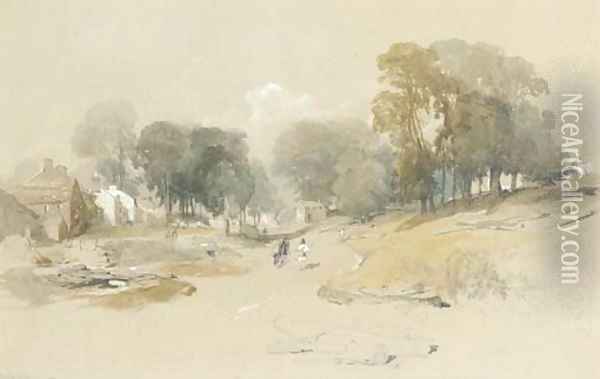 Askam, near Penrith Oil Painting - Thomas Miles Richardson