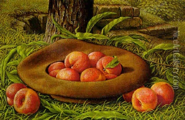 Hat Full Of Peaches Oil Painting - Levi Wells Prentice