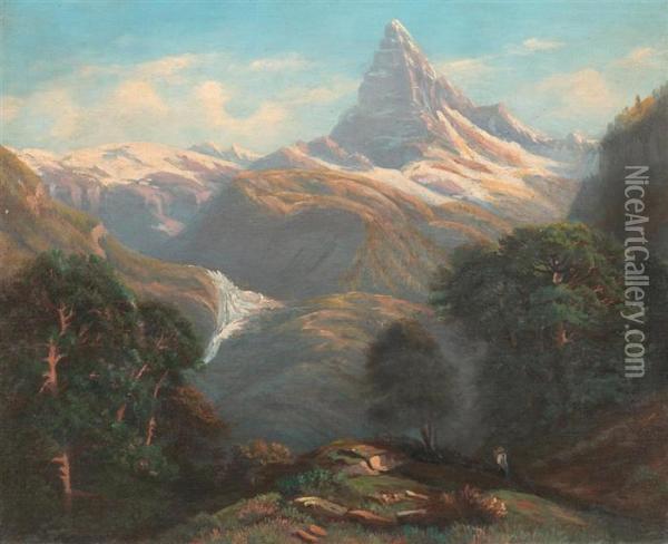 Matterhorn Oil Painting - Henri Philippe George Julliard