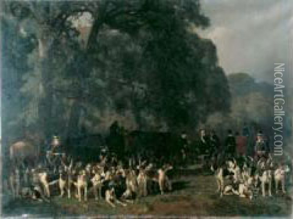 Le Vautrait Du Prince De Montholon Oil Painting - Jules Didier