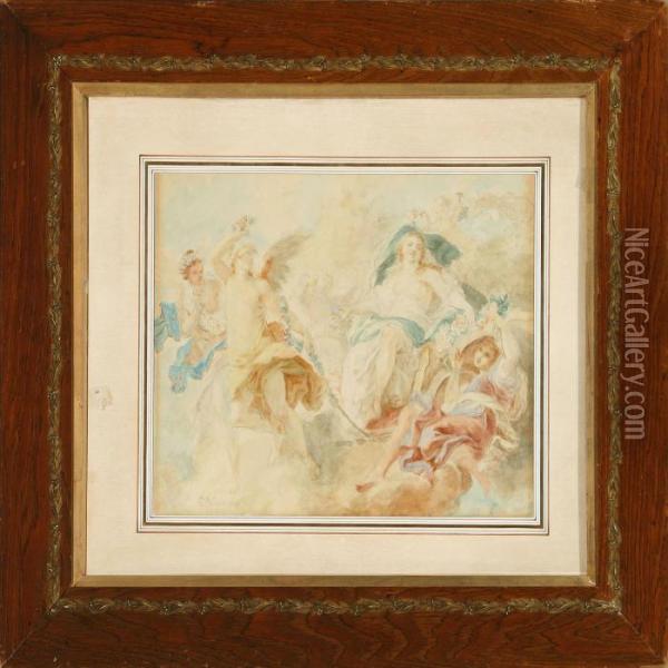 The Triumph Of Venus Oil Painting - Konstantin Egorovich Egorovich Makovsky