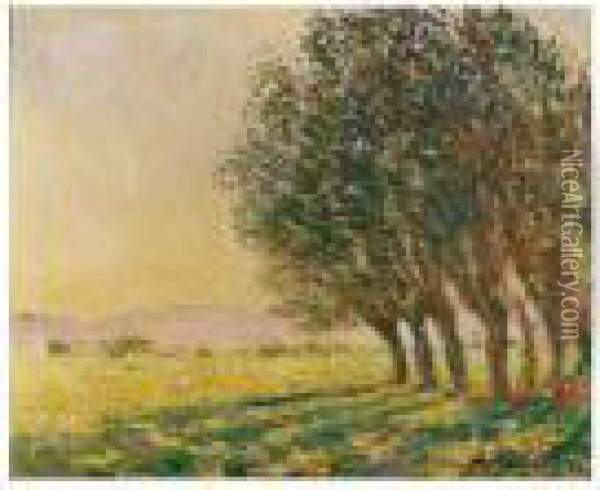 Saules Au Soleil Couchant Oil Painting - Claude Oscar Monet