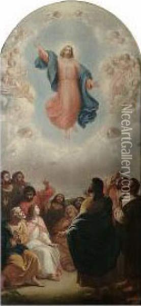 The Ascension Of Christ Oil Painting - William Edward Frost