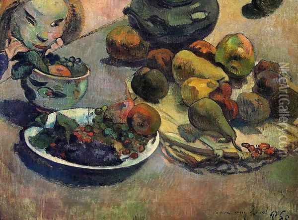 Fruit Oil Painting - Paul Gauguin