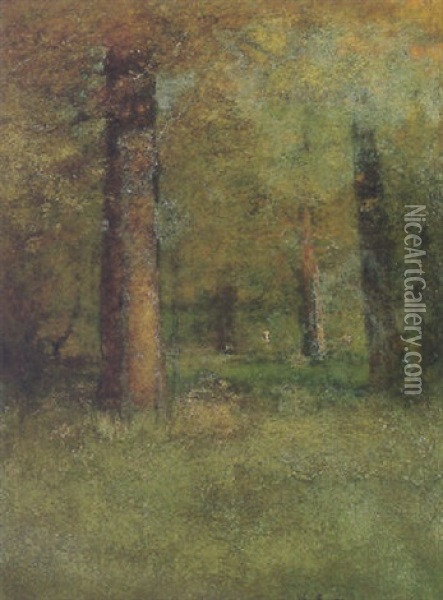 In The Woods, Montclair Oil Painting - George Inness