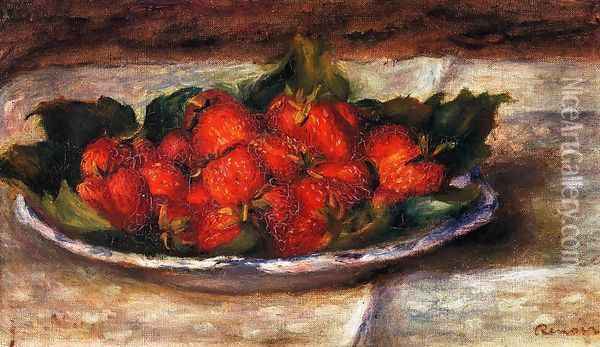 Still Life With Strawberries2 Oil Painting - Pierre Auguste Renoir