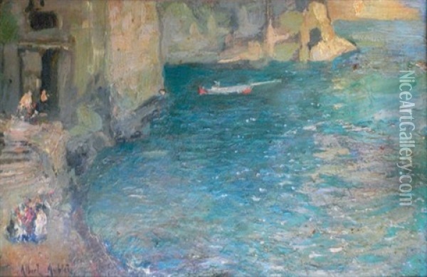 Bord De Mer Oil Painting - Albert Aublet