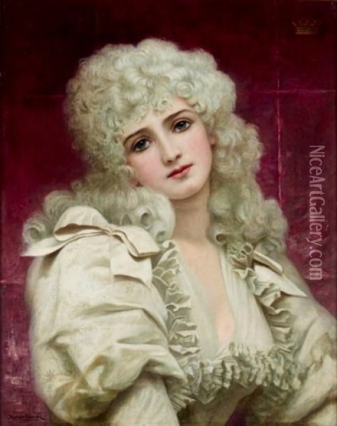 The Young Duchess Oil Painting - Herbert Gustave Schmalz
