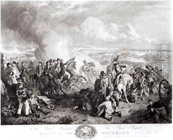 The Battle of Waterloo Oil Painting - John Augustus Atkinson