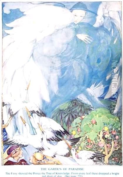 Illustration from 'The Garden of Paradise' Oil Painting - Anne Anderson