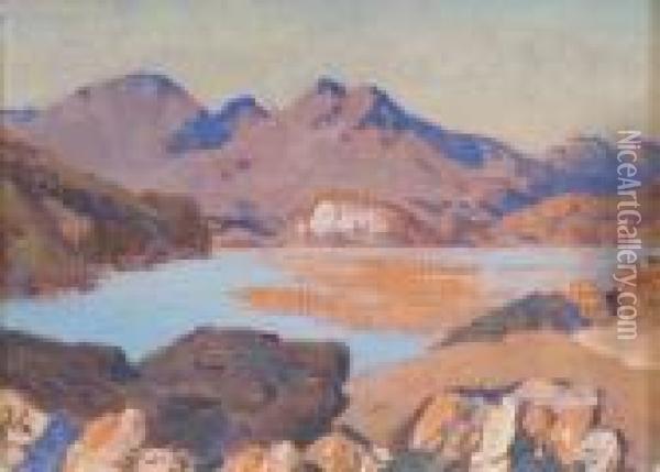 Snowdonia Landscape Oil Painting - Christopher David Williams
