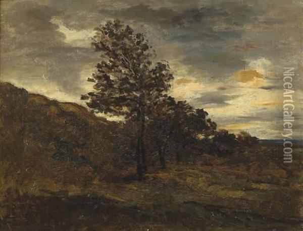 Paysage Avant L'orage Oil Painting - Karl Pierre Daubigny