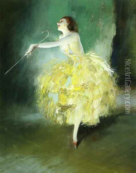 Vaudeville Dancer Oil Painting - Everett Shinn