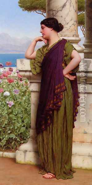 Tender Thoughts Oil Painting - John William Godward