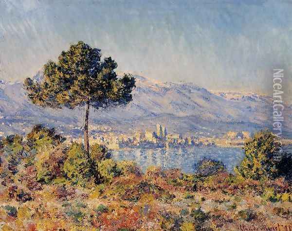View Of Antibes From The Notre Dame Plateau Oil Painting - Claude Oscar Monet
