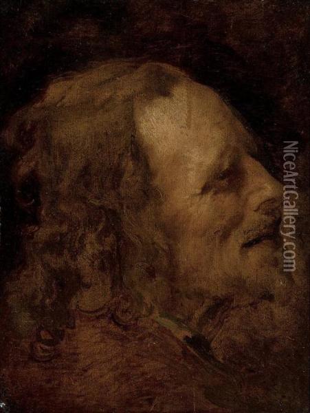 Head Study Of An Old Man Oil Painting - Sir Anthony Van Dyck