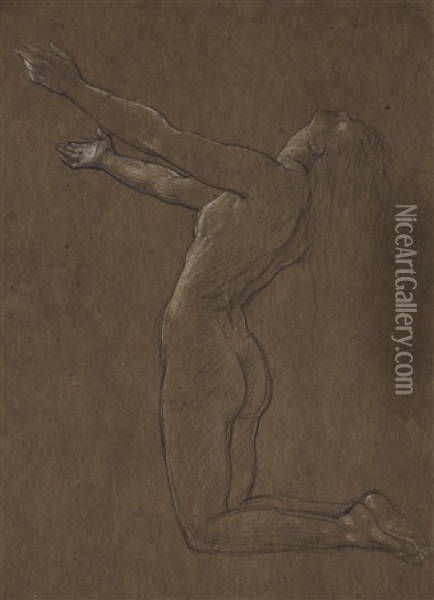 Study For Clytie Oil Painting - Lord Frederic Leighton