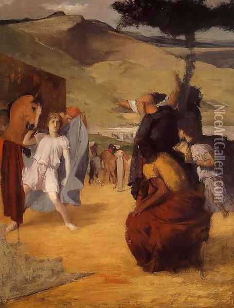 Alexander and Bucephalus Oil Painting - Edgar Degas