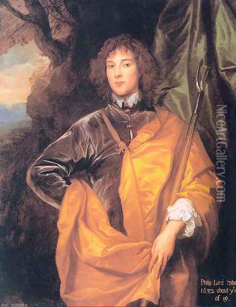 Philip Fourth Lord Wharton Oil Painting - Sir Anthony Van Dyck
