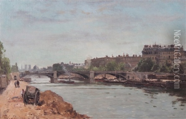 Montmartre, Le Sacre-coeur Oil Painting - Stanislas Lepine
