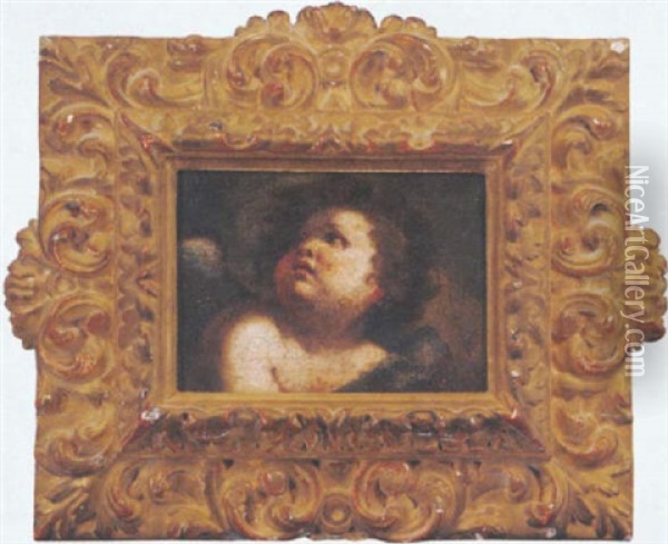 A Putto Oil Painting - Carlo Innocenzo Carlone