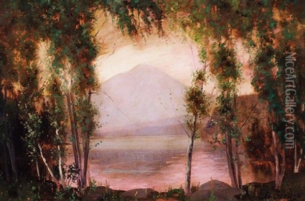 The Amethyst, Adirondacks Oil Painting - Joseph Archibald Browne
