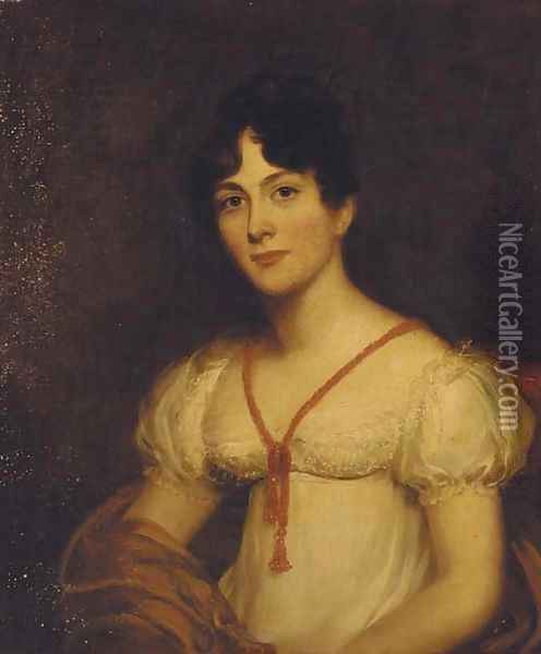 Portrait of Anne Arkwright (1796-1863), nee Wigram Oil Painting - Sir Martin Archer Shee
