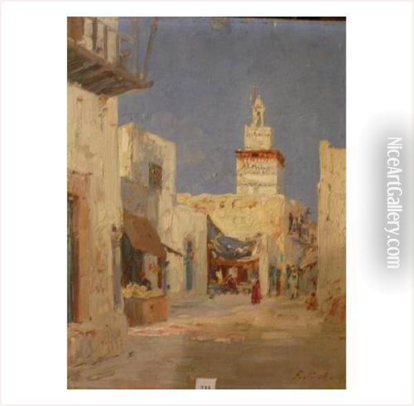 La Medina Oil Painting - Francois Nicot