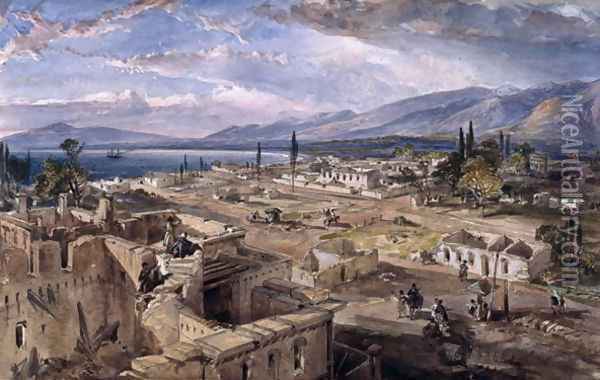 Ghelenjik, 6th October 1855, 1857 Oil Painting - William Simpson