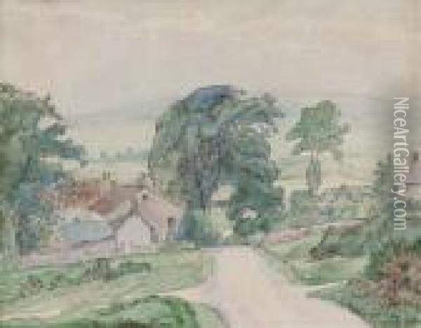 Reynoldston, Pembroke Oil Painting - Lucien Pissarro