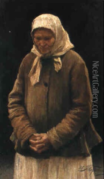 Portrait Of A Lady Oil Painting - Ivan Ivanovitch Tvoroshnikov