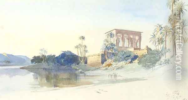 Philae, Egypt Oil Painting - Edward Lear