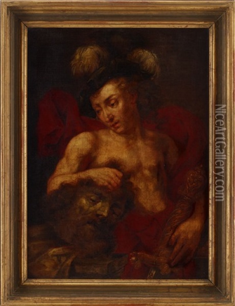 Salome Och Johannes Doparen Oil Painting - Johann Liss