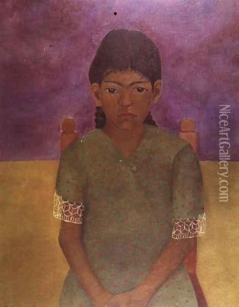 Portrait Of Virginia 1929 Oil Painting - Frida Kahlo