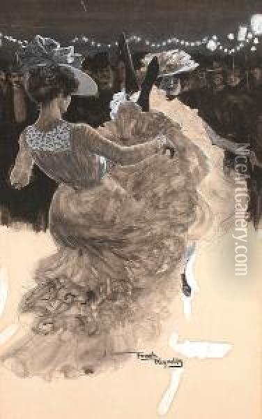 The Dance At The Moulin Rouge Oil Painting - Frank Reynolds