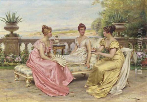 An Idle Afternoon Oil Painting - Frederic Soulacroix