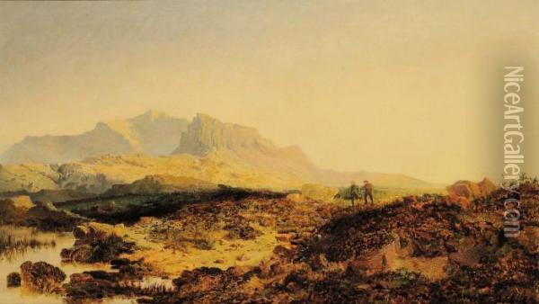Paesaggio Montano Oil Painting - Edmund John Niemann, Snr.
