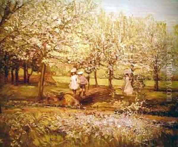 The Orchard Oil Painting - Charles Edward Conder